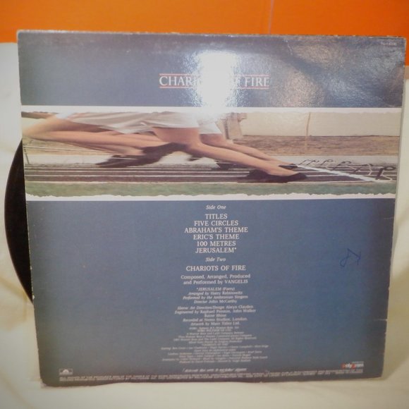 ~~~  CHARIOTS of FIRE ~~~ Music from Original Soundtrack by VANGELIS - Picture 2 of 2